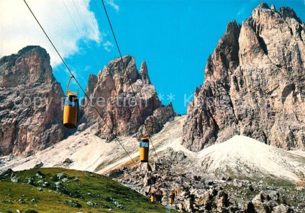 Seilbahn Telecabine Passo Sella Dolomiti Demetz