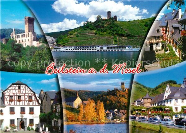 Beilstein Mosel Burgruine Moselpartie Fachwerkhaus Stra