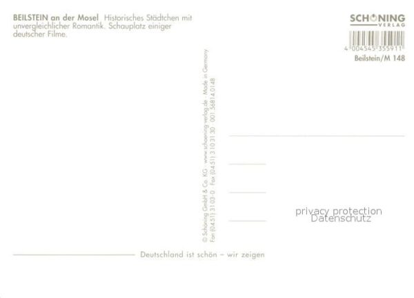 Beilstein Mosel Burgruine Moselpartie Fachwerkhaus Stra – Bild 2