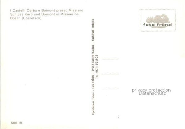 Missian Bozen Schloss Korb und Boimont – Bild 2