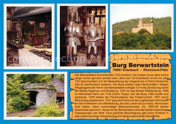 Erlenbach Bad Bergzabern Burgküche Ritterrüstungen Burgansicht R