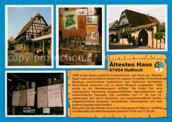 Hassloch Pfalz Ältestes Haus Details