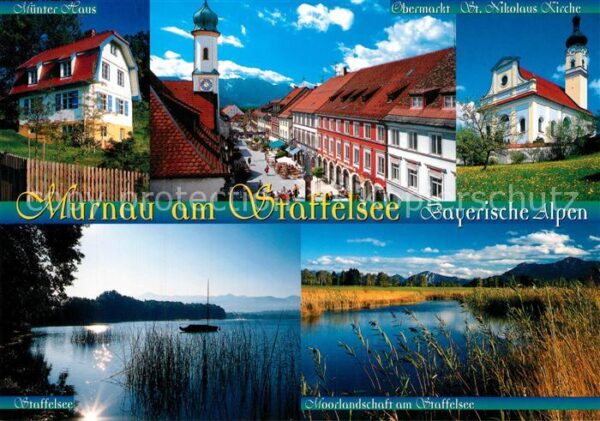 Murnau Staffelsee Münterhaus Obermarkt St Nikolaus Kirche