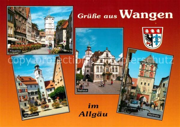 Wangen Allgaeu Frauentor Pfaffenturm Rathaus Martinsto