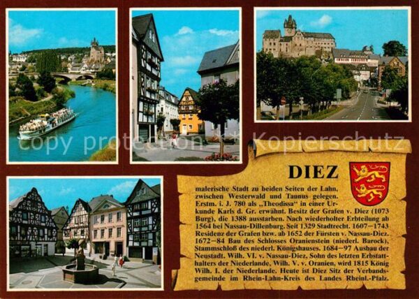 Diez Lahn Lahnpartie Schloss Oranienstein Marktpl