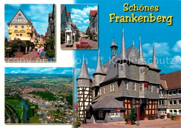 Frankenberg Eder Schmalhorst Fussgängerzone Panorama Gas
