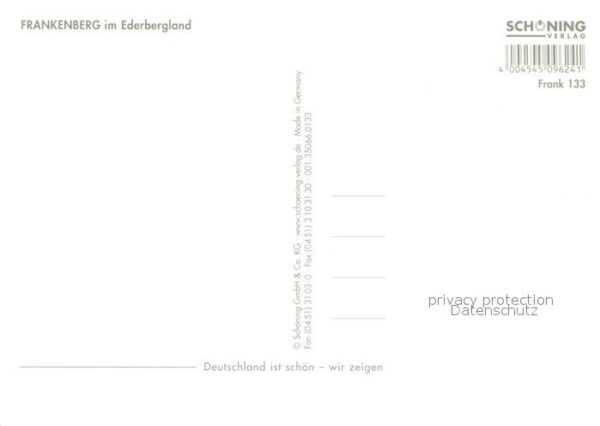 Frankenberg Eder Schmalhorst Fussgängerzone Panorama Gas – Bild 2