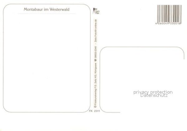 Montabaur Westerwald Am Rathaus Stadtansicht Wolfsturm Schlo – Bild 2