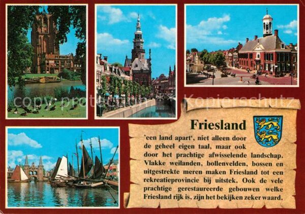 Friesland Niederlande Teilansichten Hafenpartie