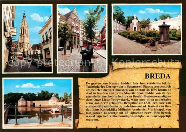 Breda Noord-Brabant Onze Lieve Vrouwkerk Begijnhof Kasteel