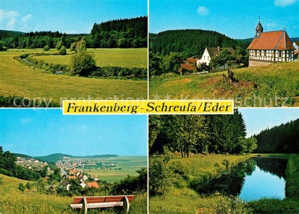 Schreufa Panorama Kirche Teich