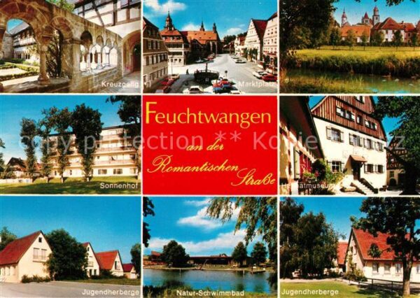 Feuchtwangen Marktplatz Jugendherberge Kreuzgang