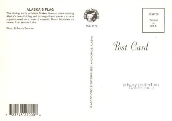 Denali National Park Mount Mckinley Flag – Bild 2