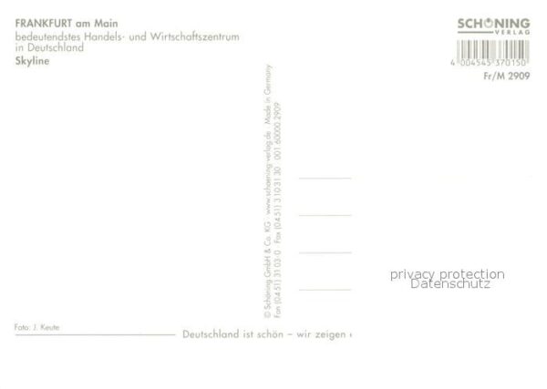 Frankfurt Main Skyline – Bild 2
