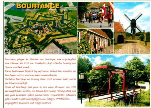 Bourtange Windmühle Fliegeraufnahme