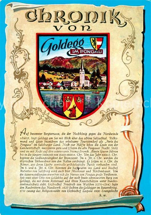 Goldegg Chronik der Stadt Wappen Siegel