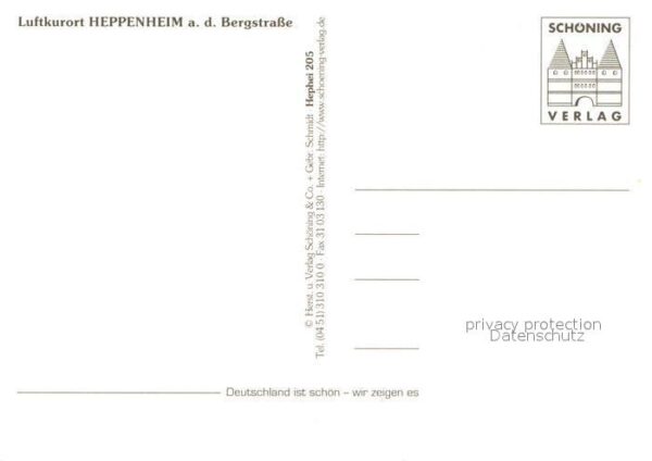 Heppenheim Bergstrasse Altstadt Fachwerkhäuser Dom Brunnen Rat – Bild 2