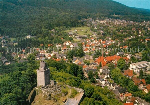 Falkenstein Taunus Burg Fliegeraufnahme