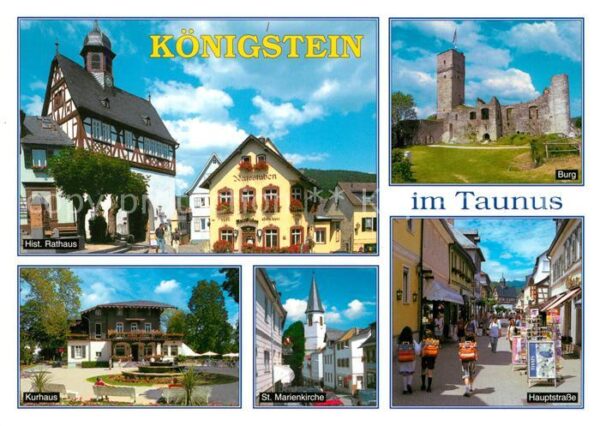 Koenigstein Taunus Historisches Rathaus Fachwerk Burgruine