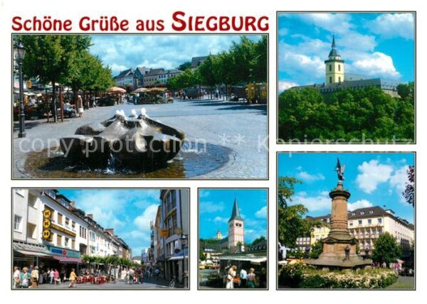 Siegen Westfalen Marktplatz Brunnen Innenstadt Denkmal S