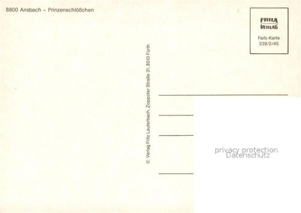 Ansbach Mittelfranken Prinzenschlösschen – Bild 2