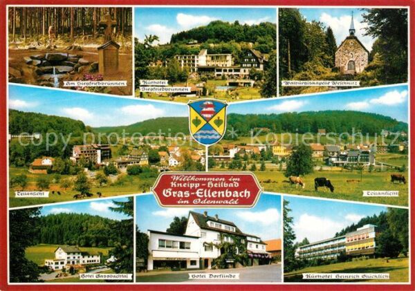 Grasellenbach Siegfriedbrunnen Hotel Teilansichten Wa