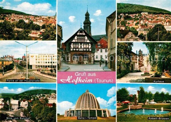 Hofheim Taunus Stadtpanorama Hauptstrasse Rathaus Kirc