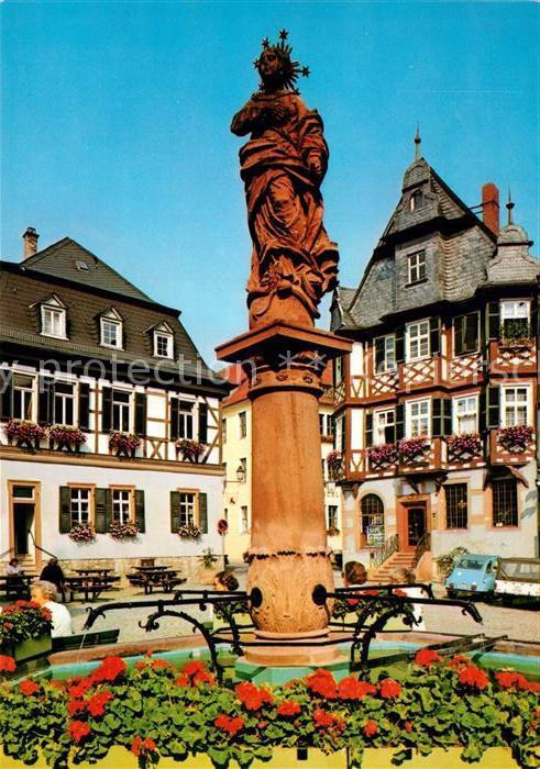 Heppenheim Bergstrasse Marktbrunnen Liebig Apotheke Altstadt F