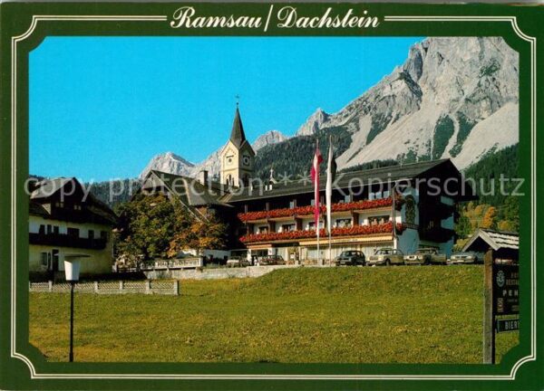 Ramsau Dachstein Steiermark Hotel Kirchturm Dachsteinsüdwände Dachs