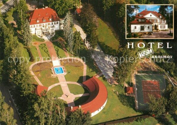 Broumov Braunau Boehmen Hotel Veba Fliegeraufnahme