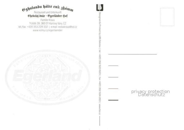 Karlovy Vary Hotel Restaurant Egerländer Hof Wandgem – Bild 2