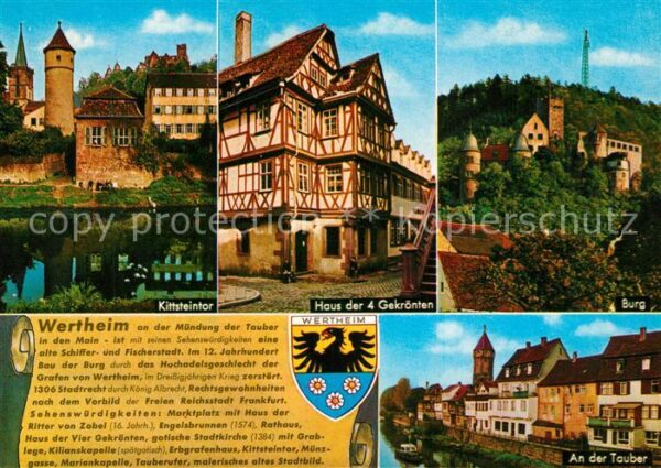 Wertheim Main Kittsteintor Haus der 4 Gekrönten Fachw