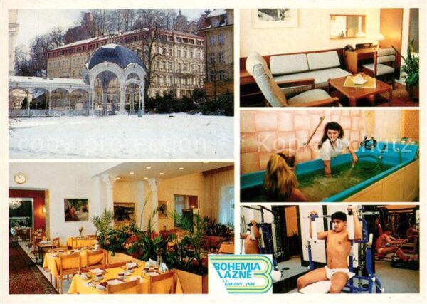 Karlovy Vary Sanatorium Krivan z Dvorakovych sadu Fi