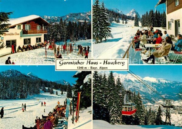 Garmisch-Partenkirchen Garmischer Haus Hausberg Bergbahn Winte