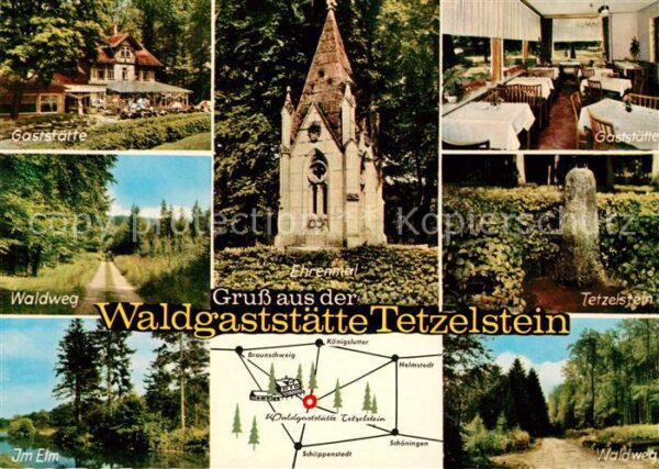 Koenigslutter Elm Waldgaststätte Tetzelstein Waldweg Land