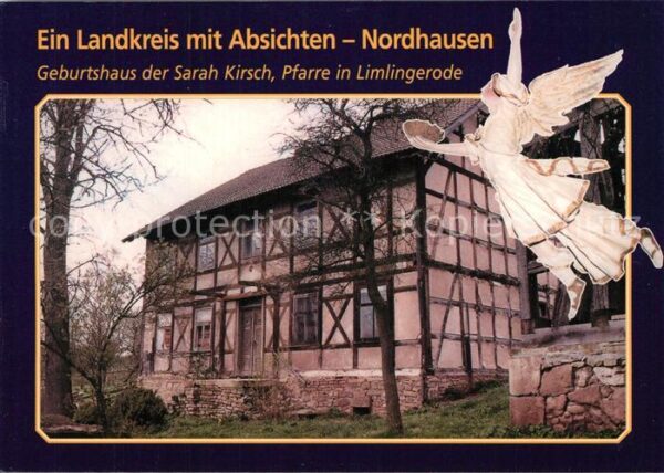 Nordhausen Thueringen Geburtshaus Sarah Kirche Pfarre in Liml