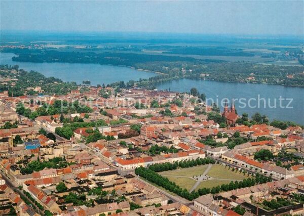 Neuruppin Fliegeraufnahme Geburtsort Schinkel Fon