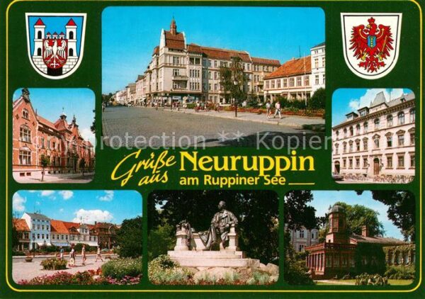 Neuruppin Kreisverwaltung Wappen Denkmal Villa Te