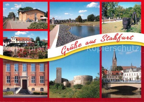 Stassfurt Bahnhof Stadtsee älteste Kalischächte d