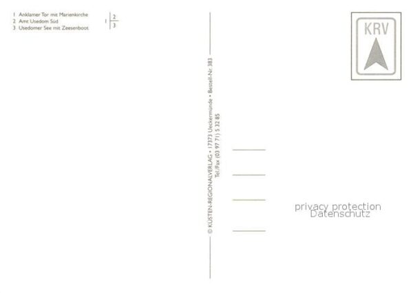 Usedom Anklamer Tor Marienkirche Amt Zeesenboo – Bild 2