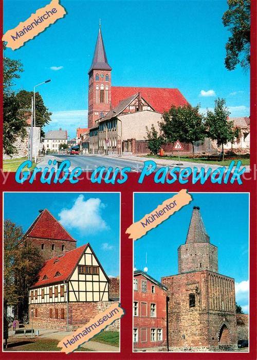 Pasewalk Mecklenburg Vorpommern Marienkirche Mühlentor Heimatmuseum