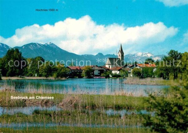 Seebruck Chiemsee Panorama Kirche Hochries