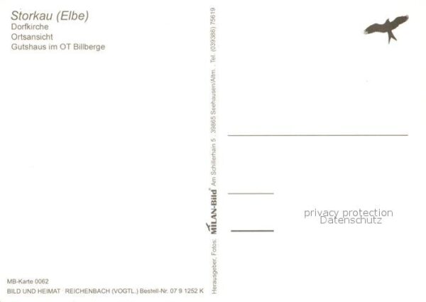 Storkau Elbe  Dorfkirche Gutshaus Billberge Panorama – Bild 2