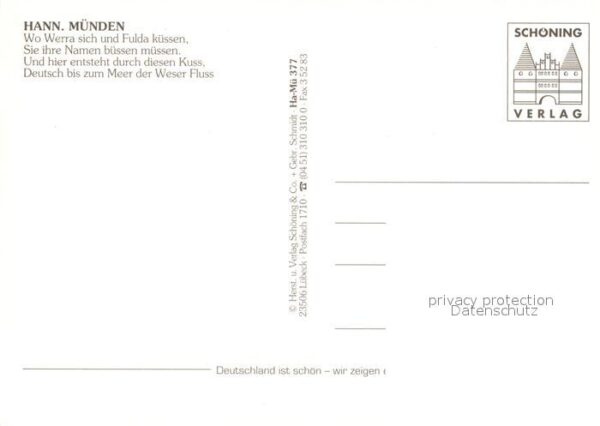 Hannoversch Muenden Fliegeraufnahme Werrabr?cke H?ngebr?cke – Bild 2