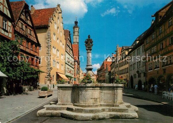 Rothenburg Tauber Herrengasse Herrnbrunnen