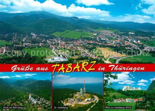 Tabarz Fliegeraufnahme Klinik am Rennsteig Ins