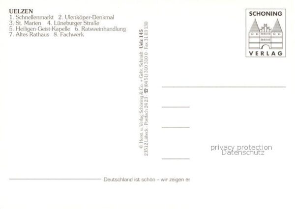 Uelzen Lueneburger Heide Fachwerk Schnellenmarkt Ulenköper-Denkm – Bild 2