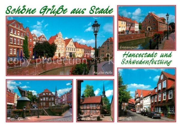 Stade Niederelbe Schwedenfestung Hansestadt Hafen Holzkr