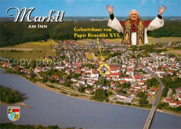 Marktl Inn Geburtshaus von Pabst Benedikt Fliegera