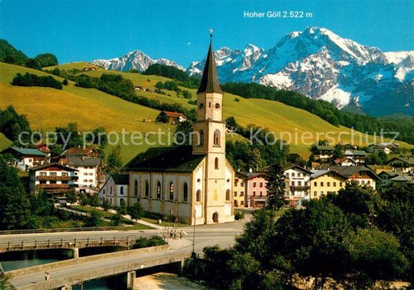 Marktschellenberg mit Hohem Göll Kirchenpartie